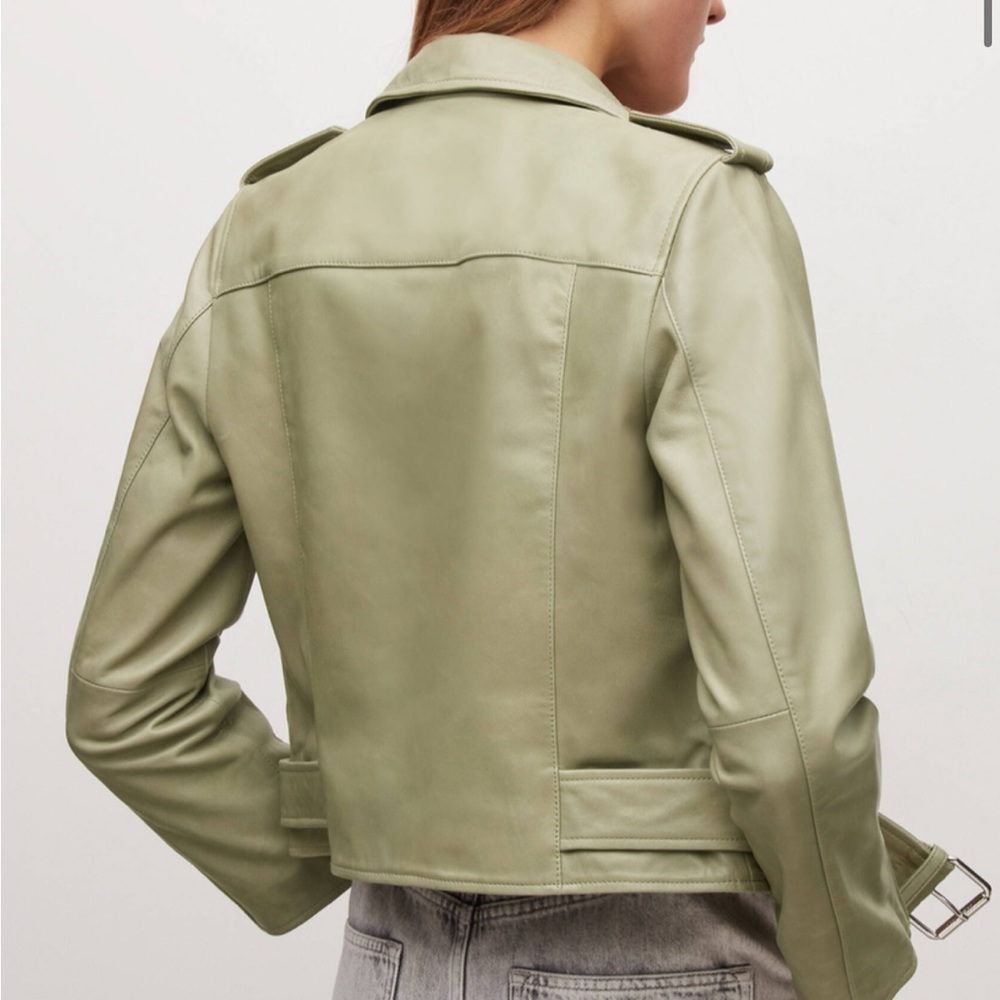 Allsaints Balfern Leather Biker Jacket - Picture 3 of 8